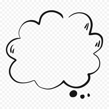 El çizimi konuşma balonu çizimi izole edildi