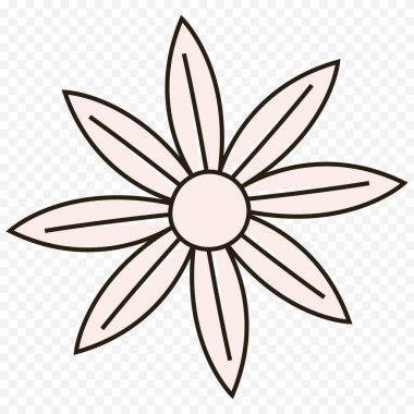 El çizimi bahar çiçekleri çizimi. Çiçek illüstrasyonu