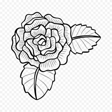 El çizimi bahar çiçekleri çizimi. Çiçek illüstrasyonu