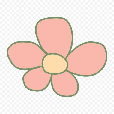 El çizimi bahar çiçekleri çizimi. Çiçek illüstrasyonu