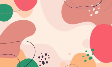 El çizimi minimum arkaplan. El çizimi soyut arkaplan