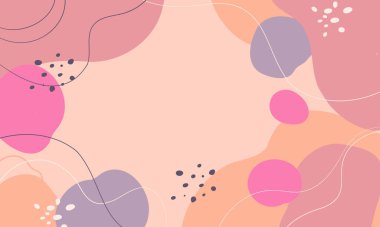 El çizimi minimum arkaplan. El çizimi soyut arkaplan