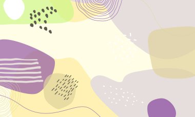 El çizimi minimum arkaplan. El çizimi soyut arkaplan