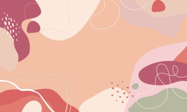 El çizimi minimum arkaplan. El çizimi soyut arkaplan