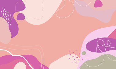 El çizimi minimum arkaplan. El çizimi soyut arkaplan