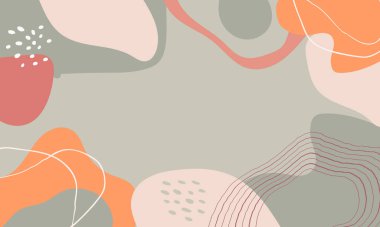 El çizimi minimum arkaplan. El çizimi soyut arkaplan