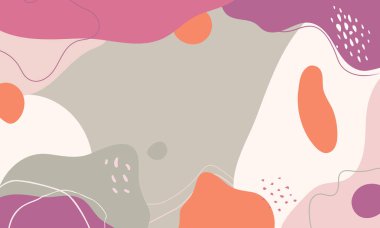 El çizimi minimum arkaplan. El çizimi soyut arkaplan