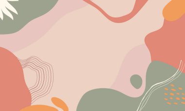 El çizimi minimum arkaplan. El çizimi soyut arkaplan