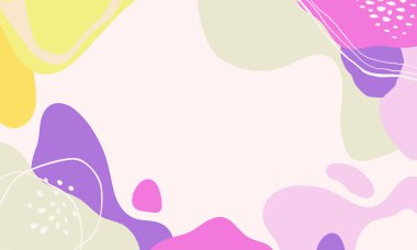 El çizimi minimum arkaplan. El çizimi soyut arkaplan