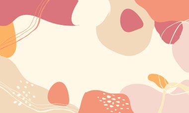 El çizimi minimum arkaplan. El çizimi soyut arkaplan