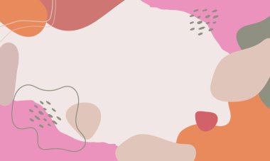 El çizimi minimum arkaplan. El çizimi soyut arkaplan