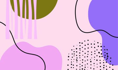 El çizimi minimum arkaplan. El çizimi soyut arkaplan