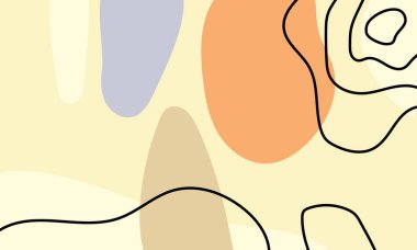 El çizimi minimum arkaplan. El çizimi soyut arkaplan