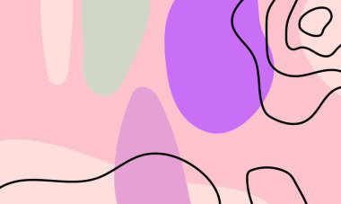 El çizimi minimum arkaplan. El çizimi soyut arkaplan