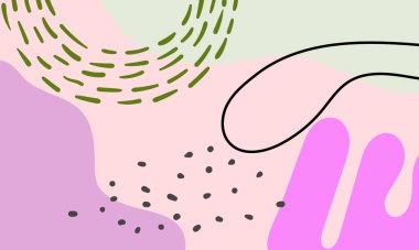 El çizimi minimum arkaplan. El çizimi soyut arkaplan