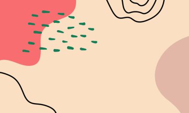 El çizimi minimum arkaplan. El çizimi soyut arkaplan