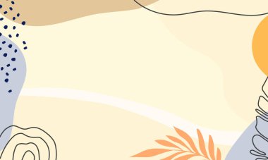 El çizimi minimum arkaplan. El çizimi soyut arkaplan