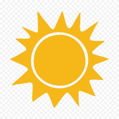 Beyaz arkaplanda el çizimi sevimli güneş çizimi