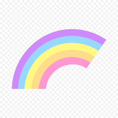 El çizimi gökkuşağı elementi. Boho gökkuşağı eli çizimi