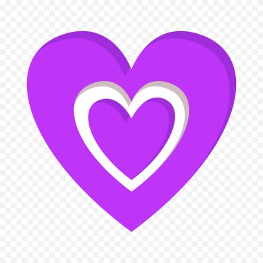 Karalama elle çizilmiş kalp beyaz arkaplan üzerine