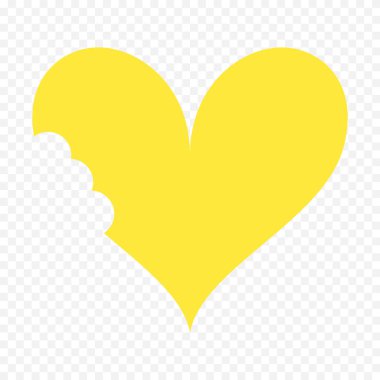 Karalama elle çizilmiş kalp beyaz arkaplan üzerine