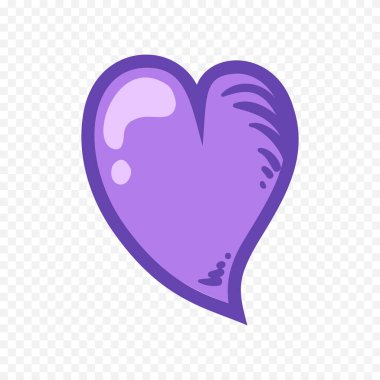 Karalama elle çizilmiş kalp beyaz arkaplan üzerine