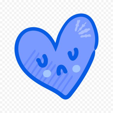 Karalama elle çizilmiş kalp beyaz arkaplan üzerine