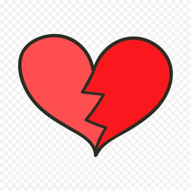 Karalama elle çizilmiş kalp beyaz arkaplan üzerine