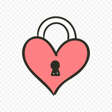 Karalama elle çizilmiş kalp beyaz arkaplan üzerine