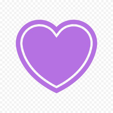 Karalama elle çizilmiş kalp beyaz arkaplan üzerine