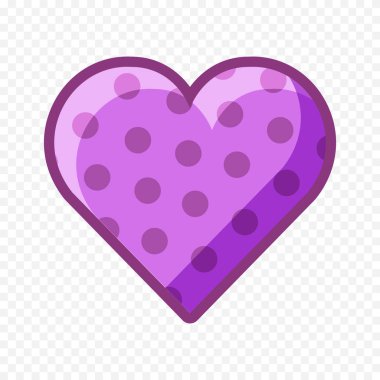 Beyaz arka planda elle çizilmiş kalp. Sevgililer Günü vektör elementleri aşkı şekillendirir.