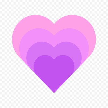 Beyaz arka planda elle çizilmiş kalp. Sevgililer Günü vektör elementleri aşkı şekillendirir.