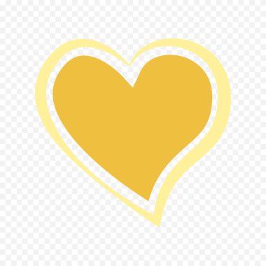 Beyaz arka planda elle çizilmiş kalp. Sevgililer Günü vektör elementleri aşkı şekillendirir.