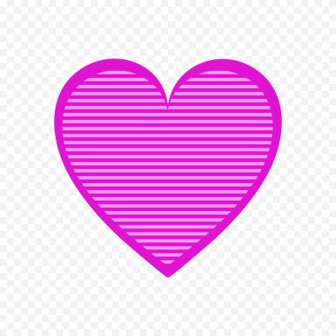 Beyaz arka planda elle çizilmiş kalp. Sevgililer Günü vektör elementleri aşkı şekillendirir.