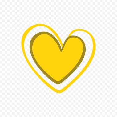 Beyaz arka planda el çizimi kalp Sevgililer Günü vektör elementleri kalp aşkı şekillendirir