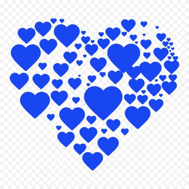 Beyaz arka planda elle çizilmiş kalp. Sevgililer Günü vektör elementleri aşkı şekillendirir.