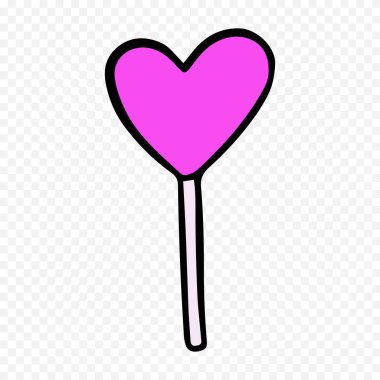 Beyaz arka planda elle çizilmiş kalp. Sevgililer Günü vektör elementleri aşkı şekillendirir.