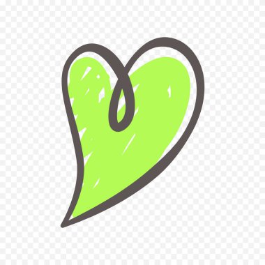 Doodle Hearts el çizimi aşk kalpleri vektör çizimi