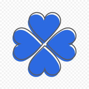 Beyaz arka planda elle çizilmiş kalp. Sevgililer Günü vektör elementleri aşkı şekillendirir.