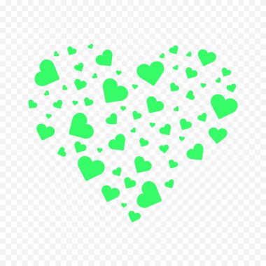 Beyaz arka planda elle çizilmiş kalp. Sevgililer Günü vektör elementleri aşkı şekillendirir.