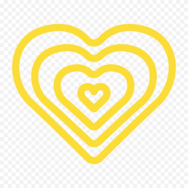 Beyaz arka planda elle çizilmiş kalp. Sevgililer Günü vektör elementleri aşkı şekillendirir.