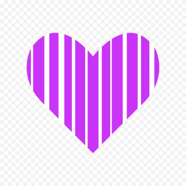 Beyaz arka planda elle çizilmiş kalp. Sevgililer Günü vektör elementleri aşkı şekillendirir.