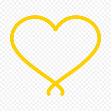 Beyaz arka planda elle çizilmiş kalp. Sevgililer Günü vektör elementleri aşkı şekillendirir.