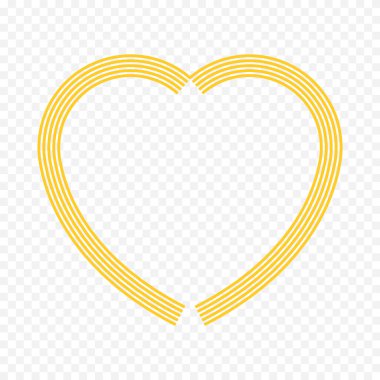 Beyaz arka planda elle çizilmiş kalp. Sevgililer Günü vektör elementleri aşkı şekillendirir.