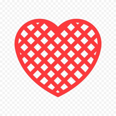 Karalama elle çizilmiş kalp beyaz arkaplan üzerine