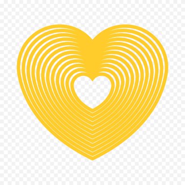 Karalama elle çizilmiş kalp beyaz arkaplan üzerine