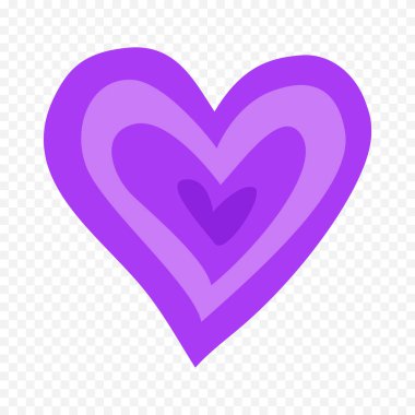 Karalama elle çizilmiş kalp beyaz arkaplan üzerine