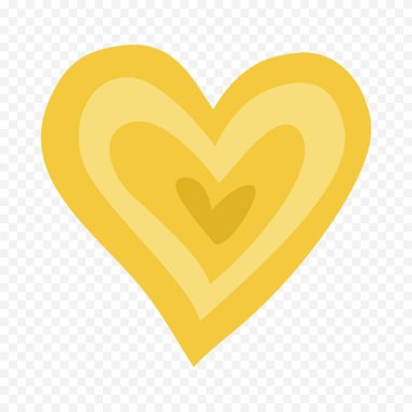 Karalama elle çizilmiş kalp beyaz arkaplan üzerine