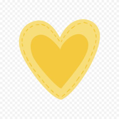 Karalama elle çizilmiş kalp beyaz arkaplan üzerine