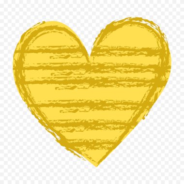 Karalama elle çizilmiş kalp beyaz arkaplan üzerine